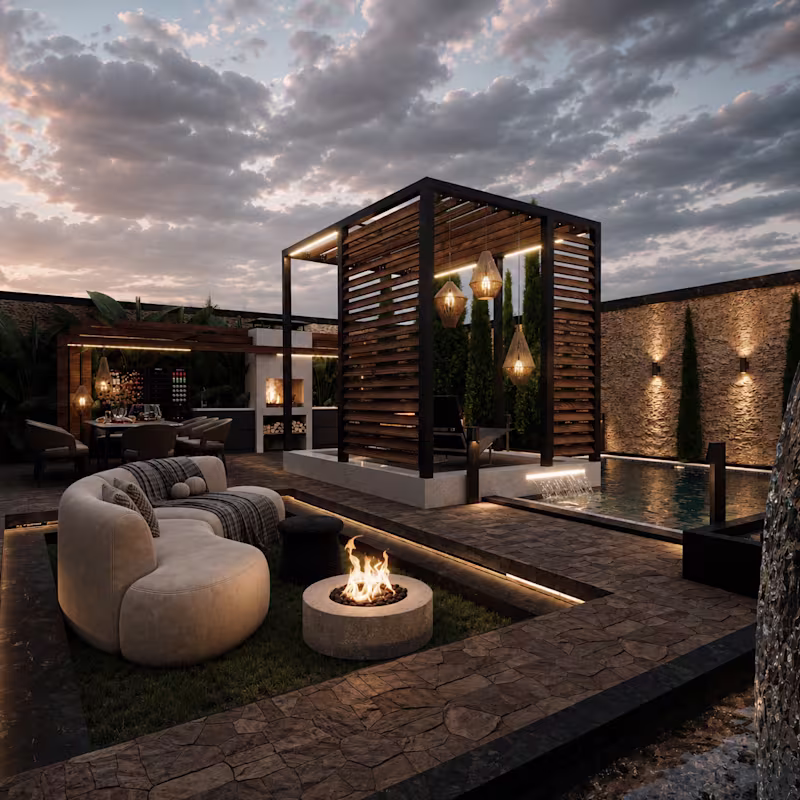 Cover image for landscape and garden design with photorealistic 3D renders