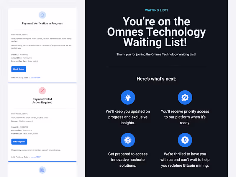 Cover image for For Omnes, we designed a
