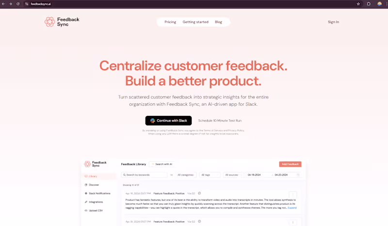 Cover image for FeedbackSync.ai - AI Project