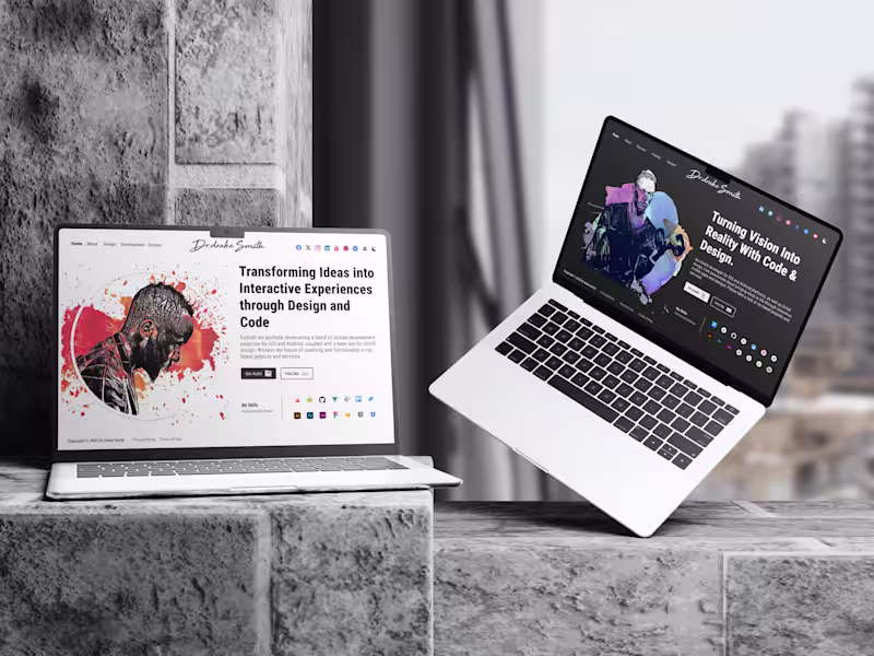 Cover image for Website Portfolio Re-Design (Figma to WebStorm)