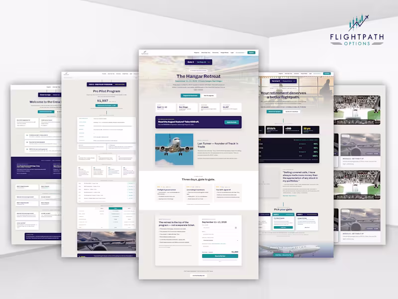 Cover image for Custom Kajabi Design & Development for FlightPath Options