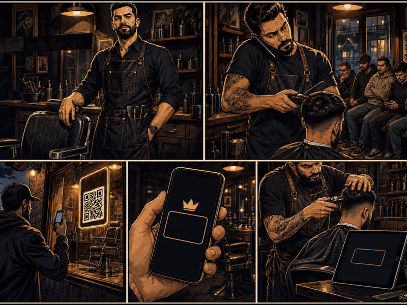 Cover image for Digital Booking System for Headquarters Barber Shop