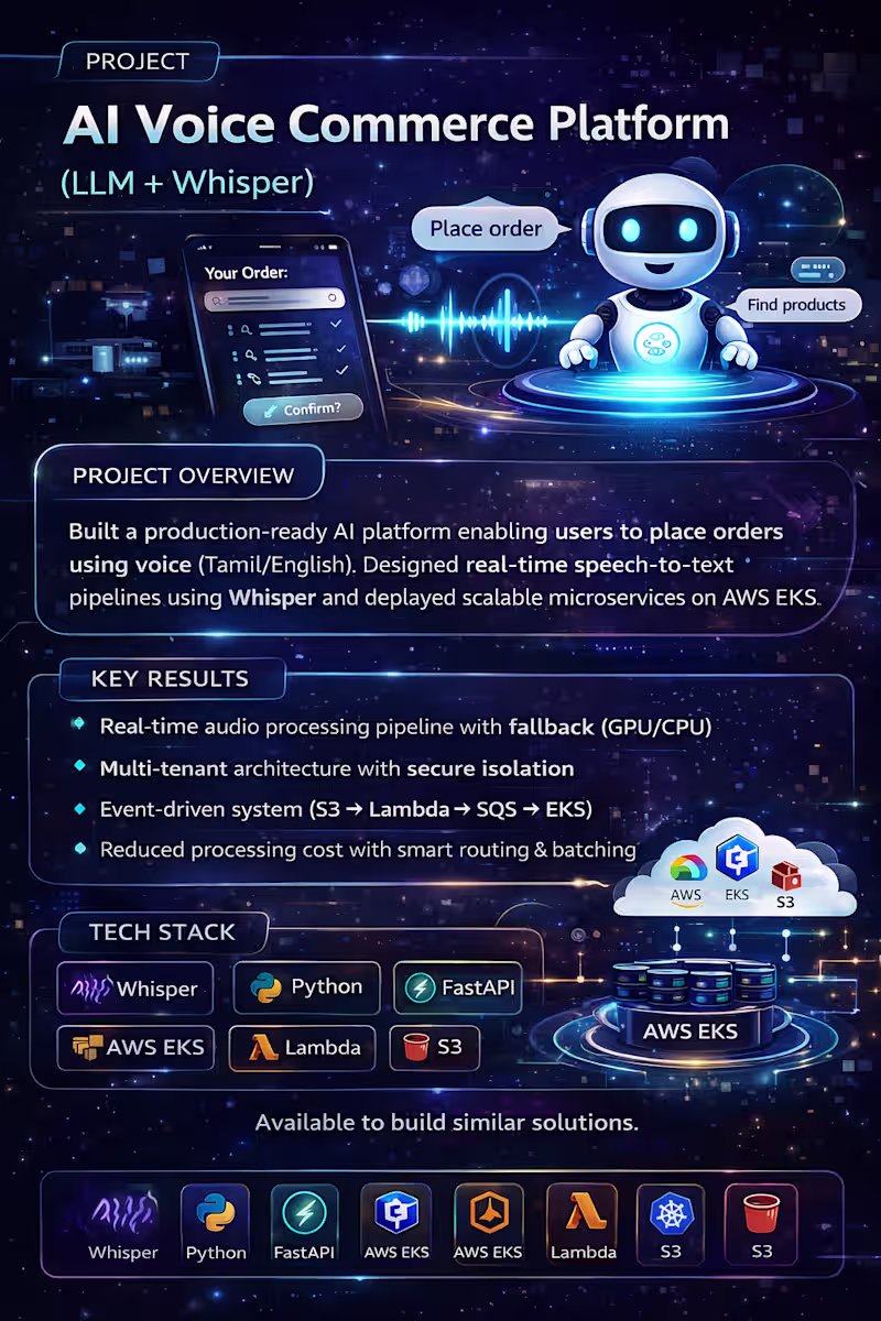 Cover image for AI Voice Commerce Platform (LLM