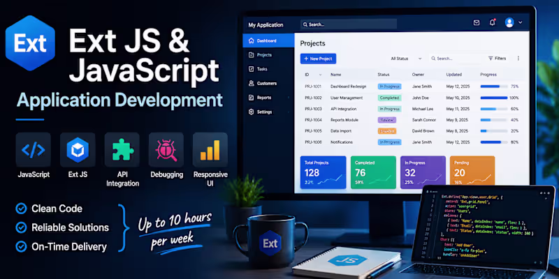 Cover image for  JavaScrip & Ext JS  Application Development