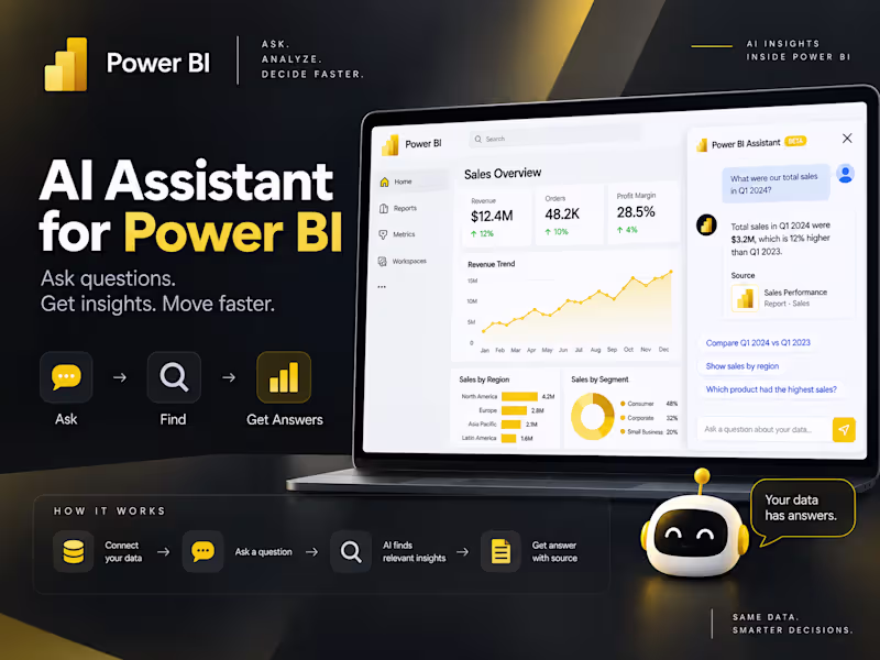 Cover image for AI Chatbot for Power BI | Ask Questions About Your Data
