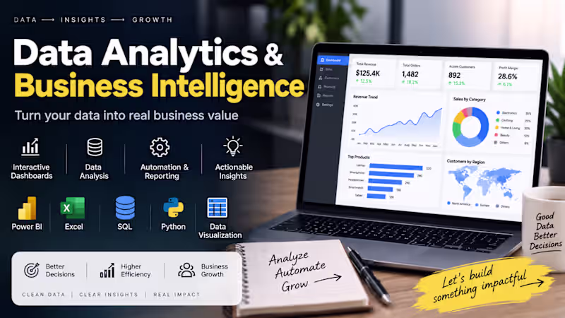 Cover image for End-to-End Data Analytics & Business Intelligence Solution