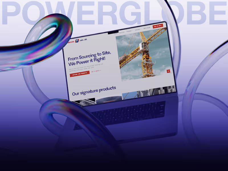 Cover image for Power Globe DXB | UI Design and Wordpress Development