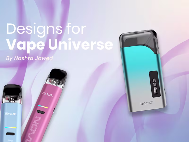 Cover image for Social Media Posts for E-Cigarettes Page