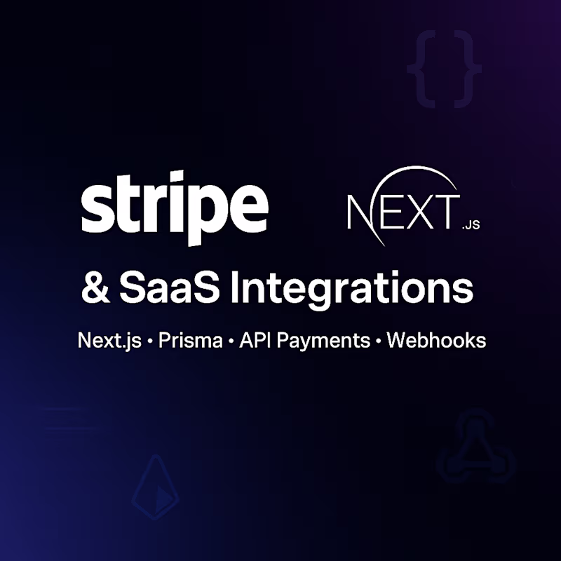 Cover image for Stripe subscription & webhook integration for SaaS apps (Nex...