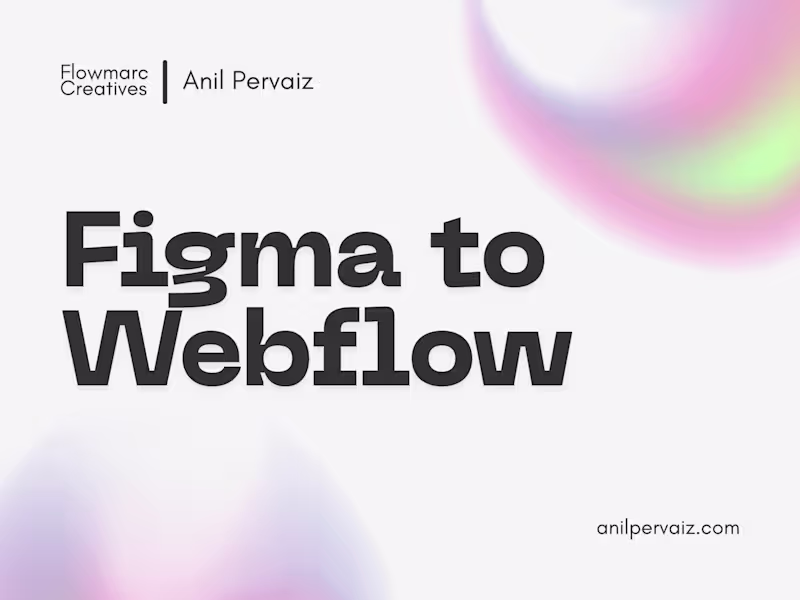 Cover image for Figma to Webflow – Pixel-Perfect Conversion by a Pro