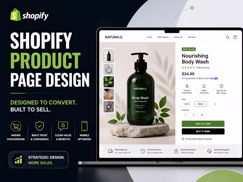 Cover image for Shopify Product Page Design
