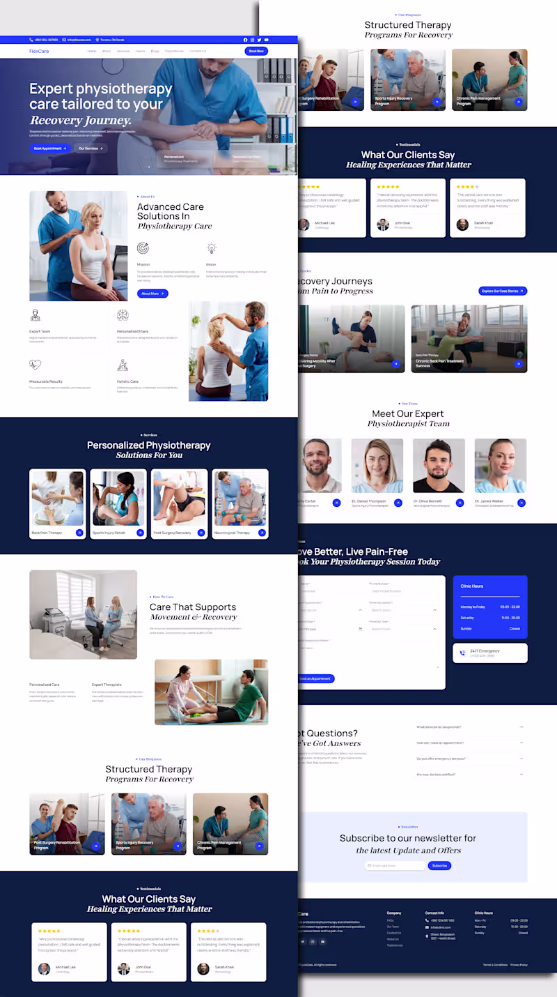 Cover image for Physiotherapy Clinic Website: It’s Not