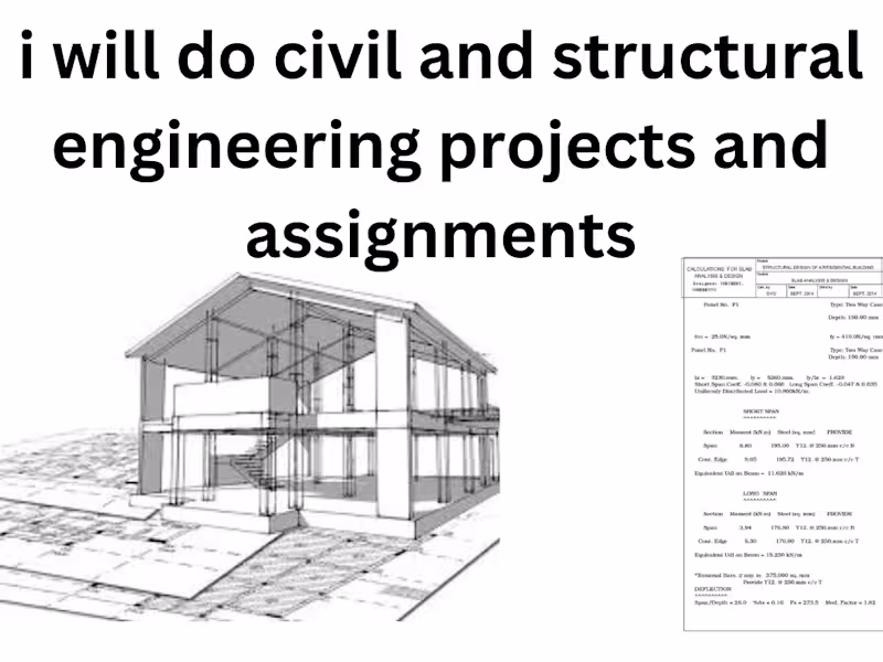Cover image for i will do your civil and structure engineering projects