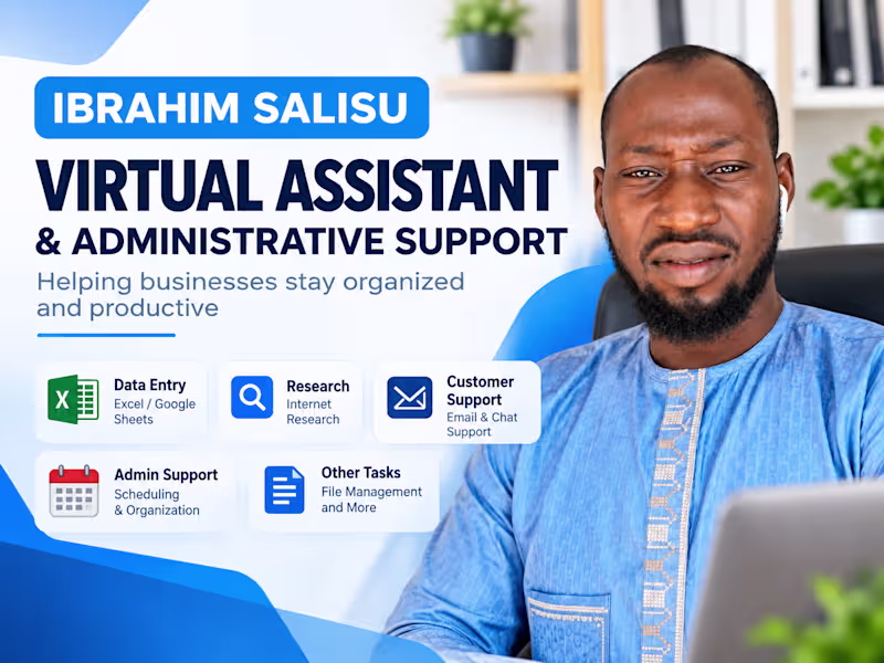 Cover image for Virtual Assistant & Administrative support 