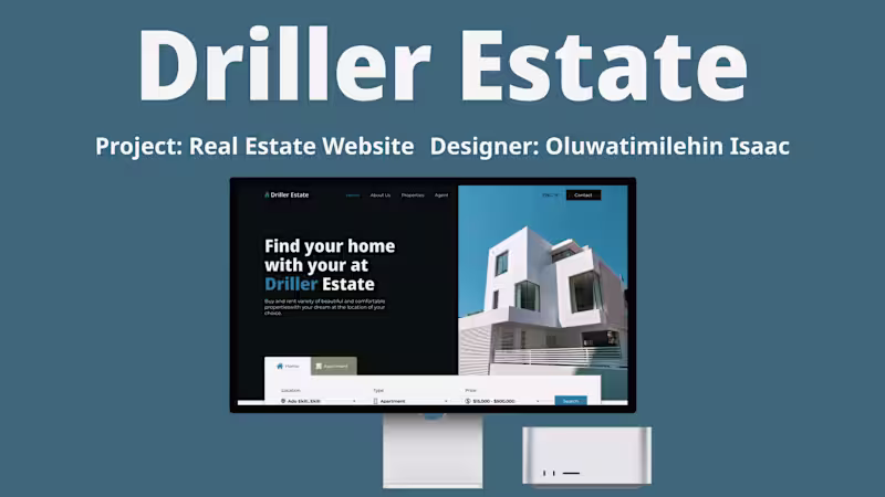 Cover image for Driller Estate Website :: Behance