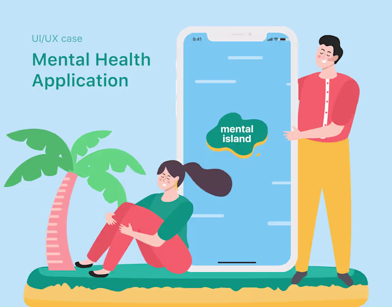 Cover image for Mental Island — UI/UX Design for Mental Health App