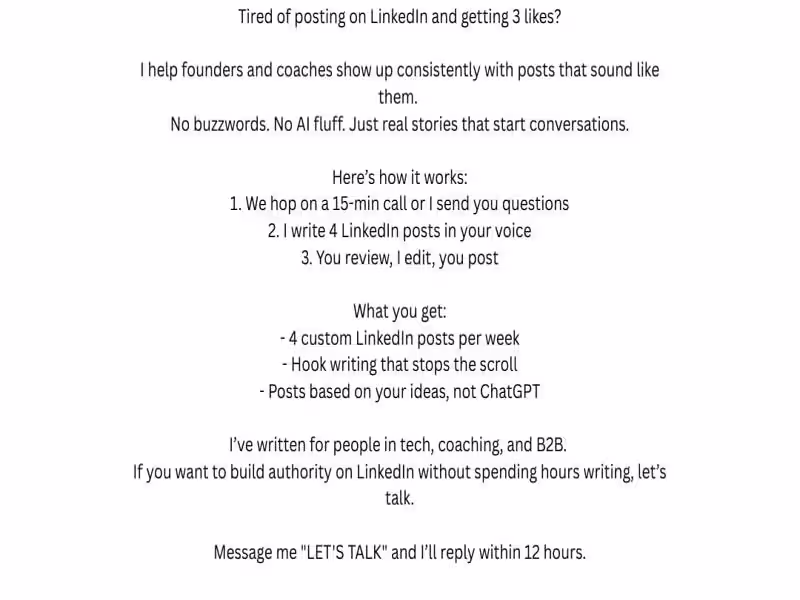 Cover image for I will ghostwrite LinkedIn posts that get views and leads