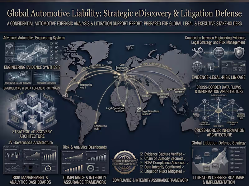 Cover image for Global Automotive Liability: Strategic eDiscovery