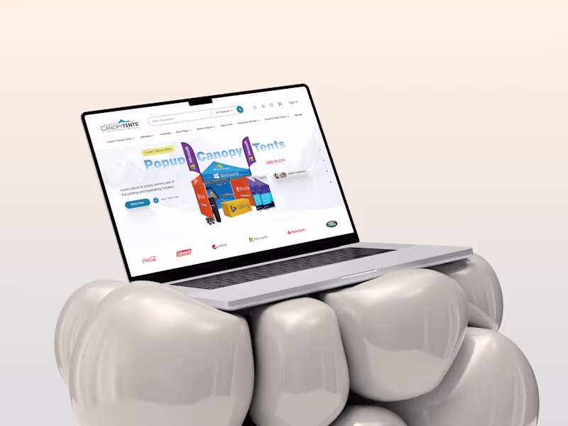 Cover image for Modern E-Commerce Website Landing Page Design
