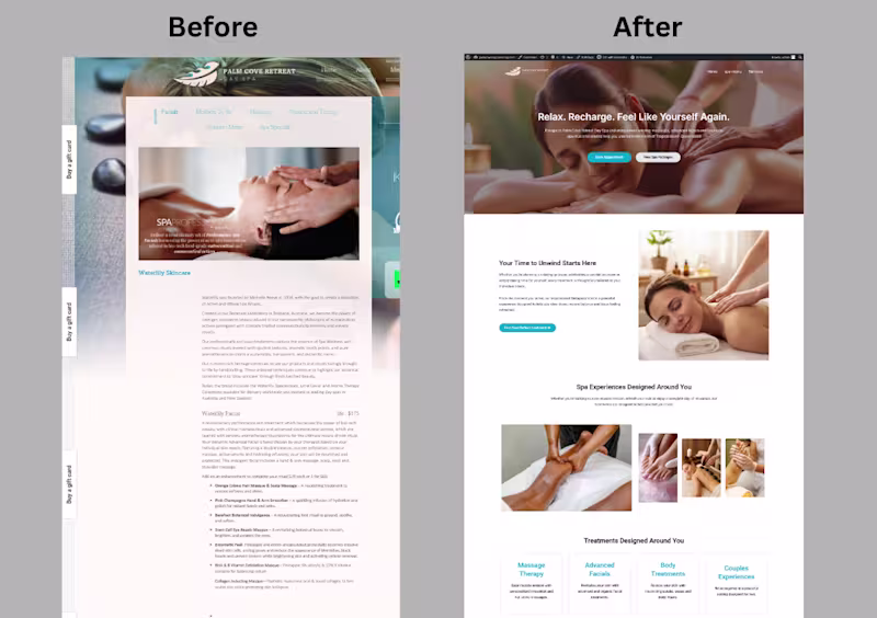 Cover image for Spa Website Redesign | WordPress