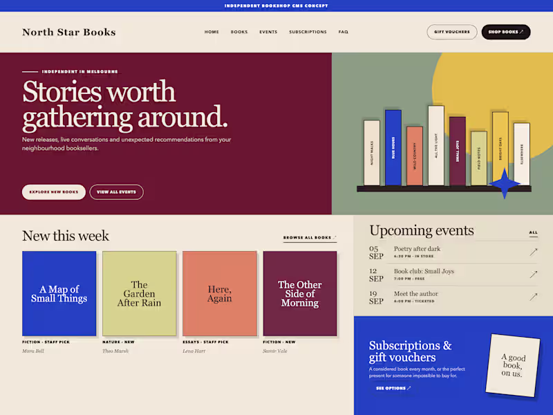 Cover image for North Star Books — Editorial
