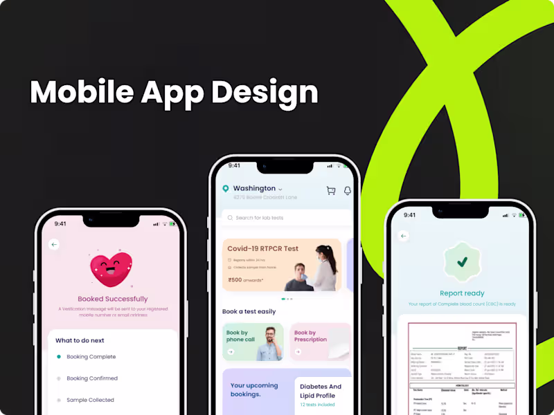 Cover image for Mobile App UI/UX in Figma – Clean, Fast & Functional