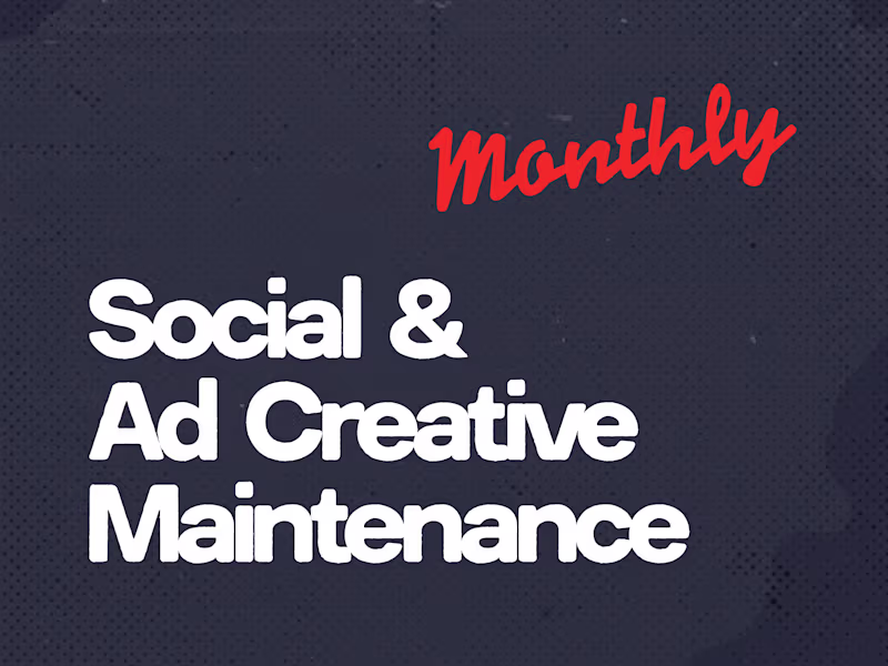 Cover image for Social & Ad Creative Design Monthly