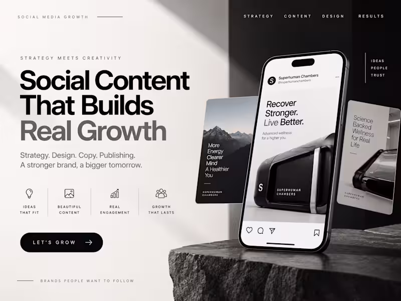 Cover image for Social Media Content & Organic Growth
