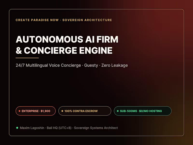 Cover image for Autonomous AI Firm & Concierge Engine