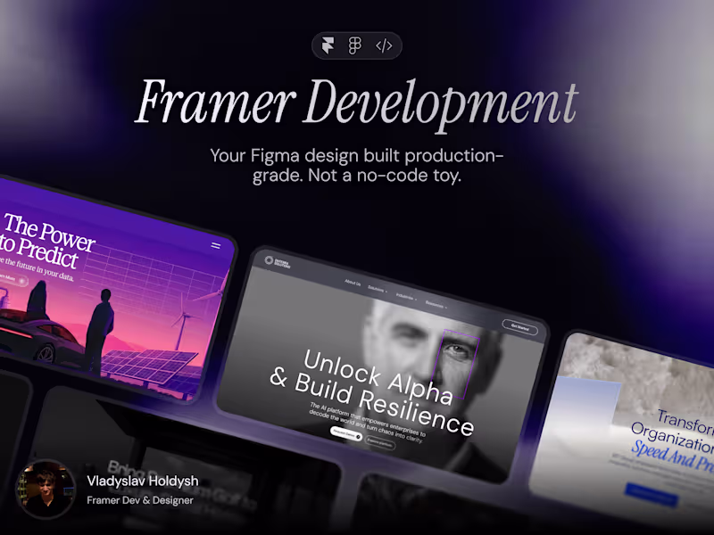 Cover image for Framer Development — Build Only
