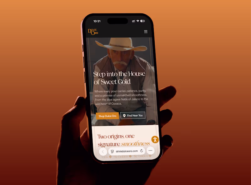 Cover image for Dulce Oro Website | Built in Framer
