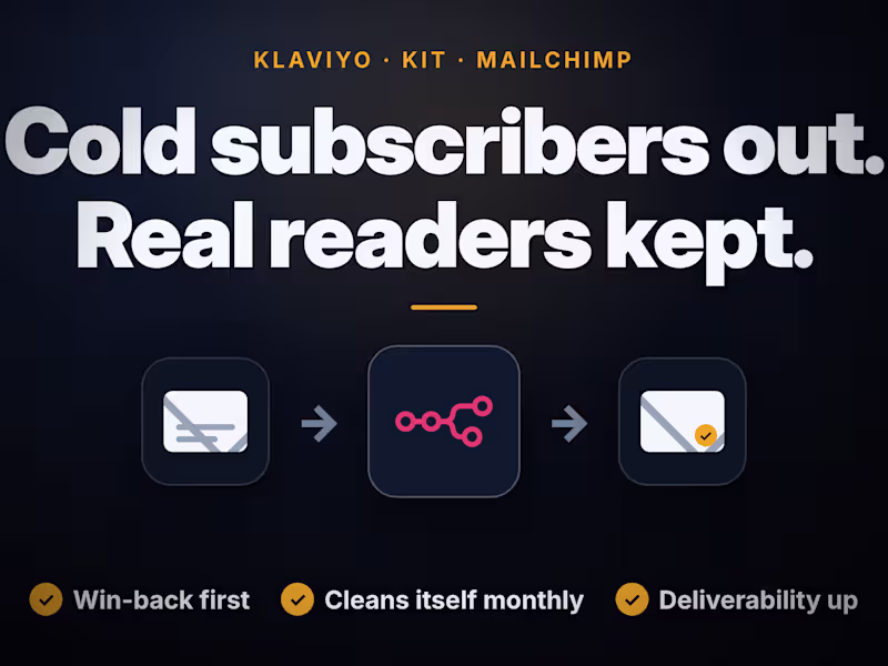 Cover image for Your email list, cleaned and working again