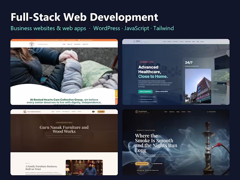 Cover image for Full-Stack Web Development: Business Websites & Web Apps