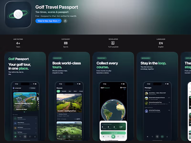 Cover image for Light or dark? I shipped Golf Travel Passport with both, whi...