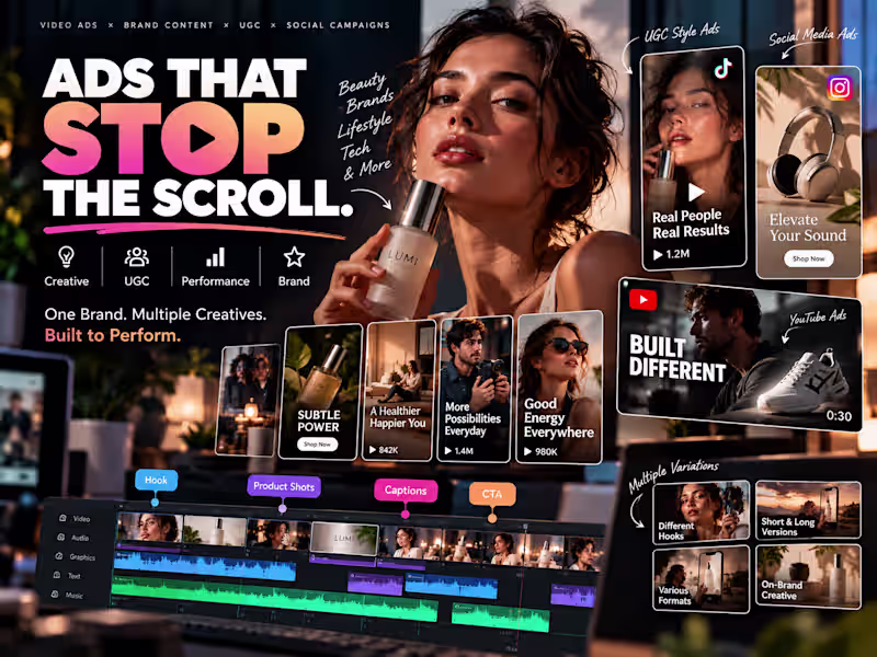 Cover image for High-Converting Video Ads & Branded Content