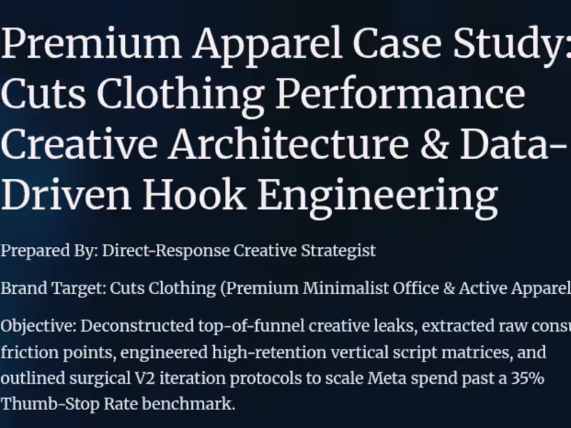 Cover image for Data Driven Hook Engineering for Clothing Brand 