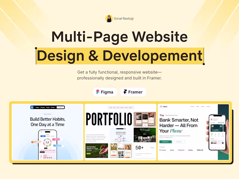 Cover image for Multi-Page Website Design & Development