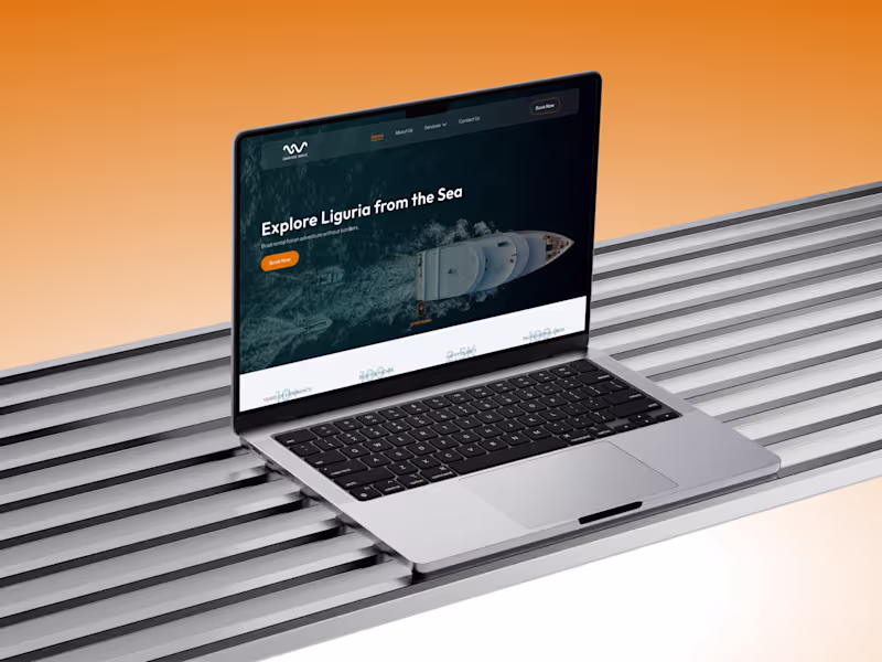Cover image for Yacht Rental Website Design / Boat Rental Website / Landing Page