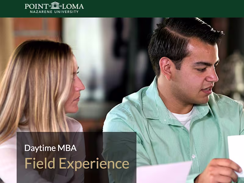 Cover image for Daytime MBA Field Experience Campaign