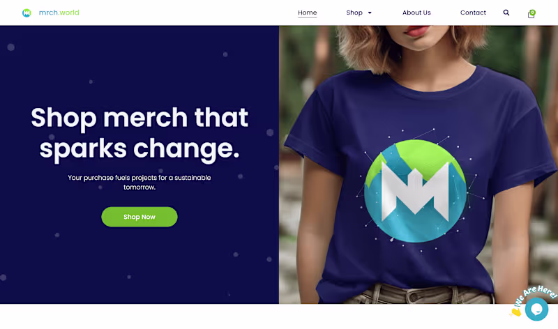 Cover image for Ecommerce P.O.D. site Mrch.World