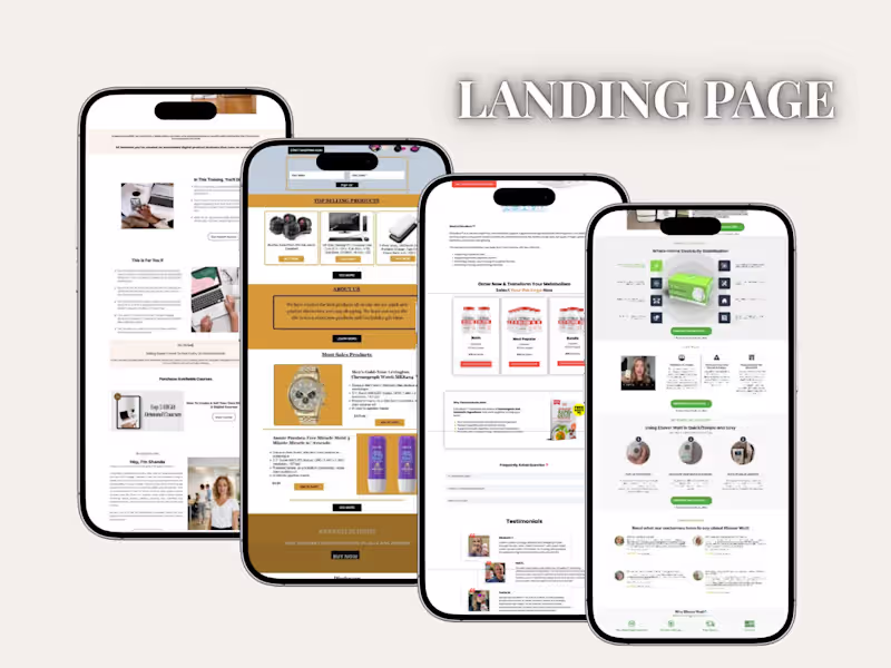 Cover image for Landing Pages Design