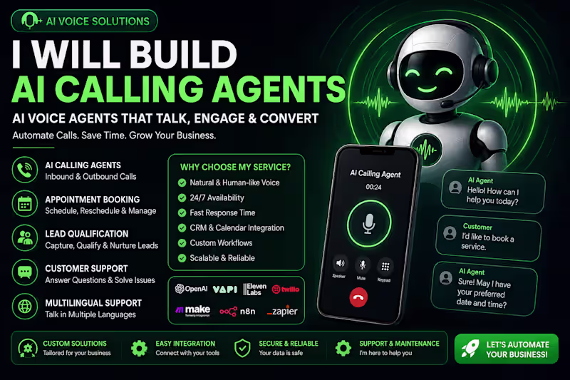 Cover image for AI Calling or Voice Agent