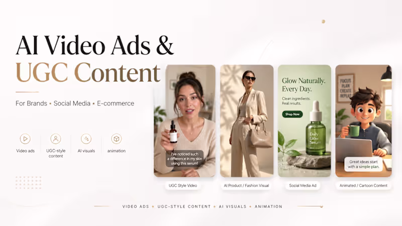 Cover image for AI Video Ads & UGC Content for Social Media