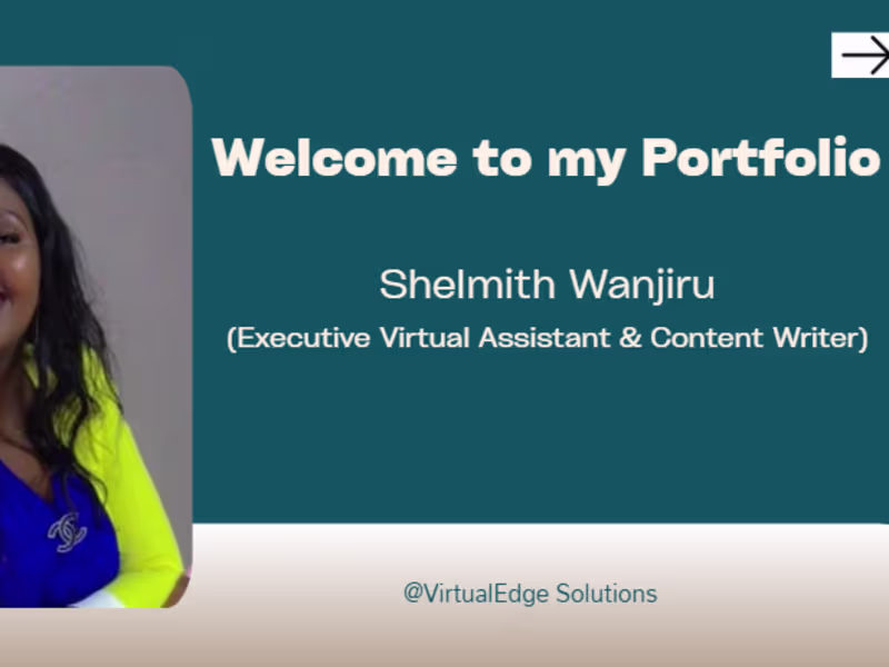 Cover image for Shelmith Wanjiru (E.V.A) Portfolio Presentation