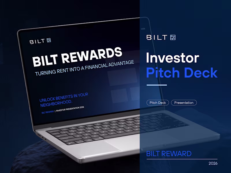 Cover image for Investor-Ready Fintech Pitch Deck for Bilt Rewards