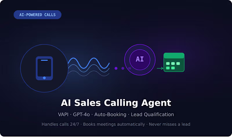 Cover image for AI Sales Calling Agent —