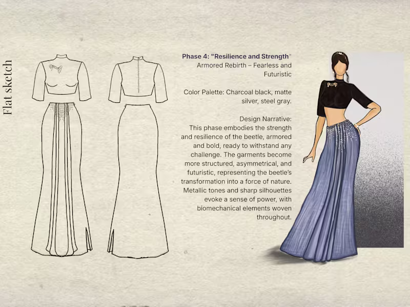 Cover image for I will create Digital Fashion Illustration and Flat Sketch