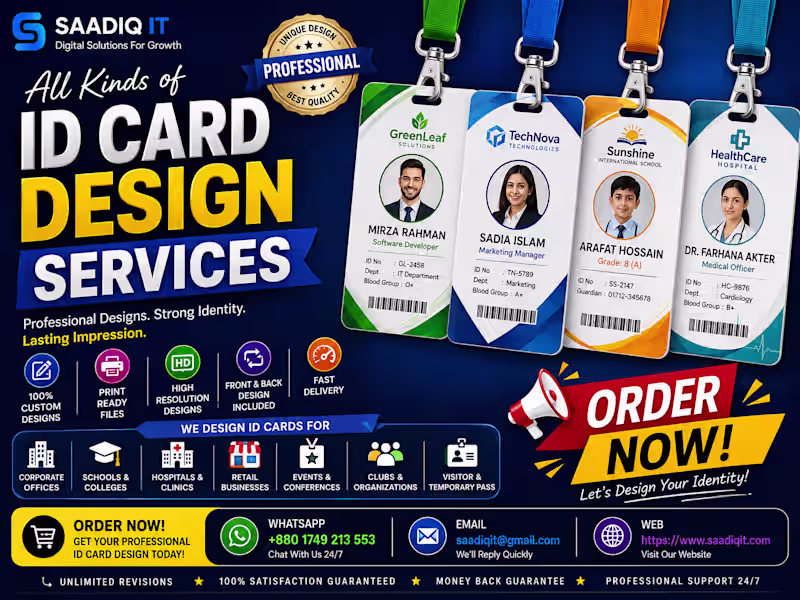 Cover image for Need a professional ID card