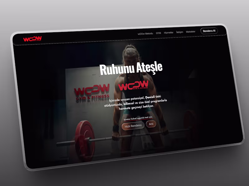 Cover image for wOOw GYM | Framer Website Design