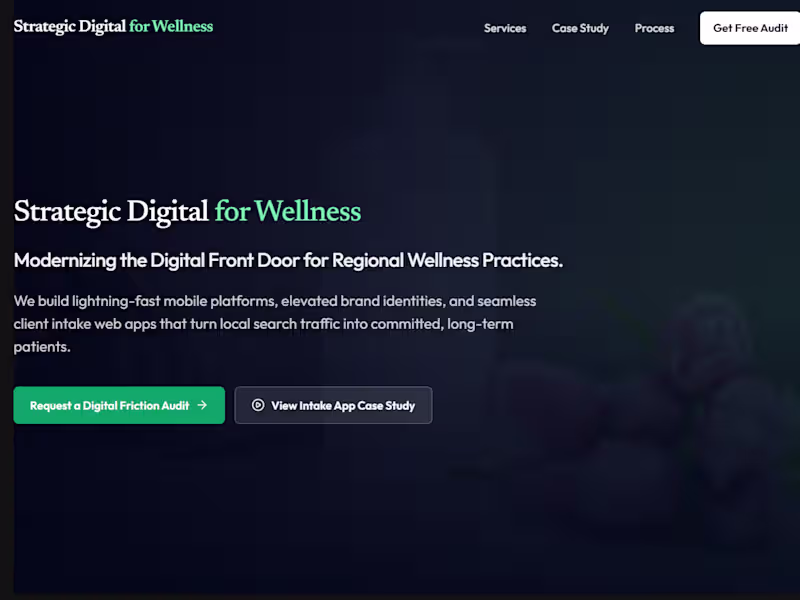 Cover image for Digital Front Door Modernization for Wellness Clinics